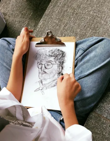 tekening kleermakerszit