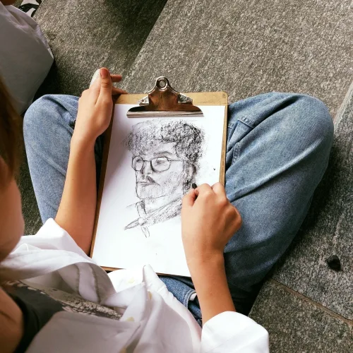 tekening kleermakerszit