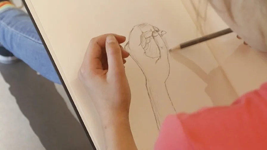 Hand Tekenen Close Up