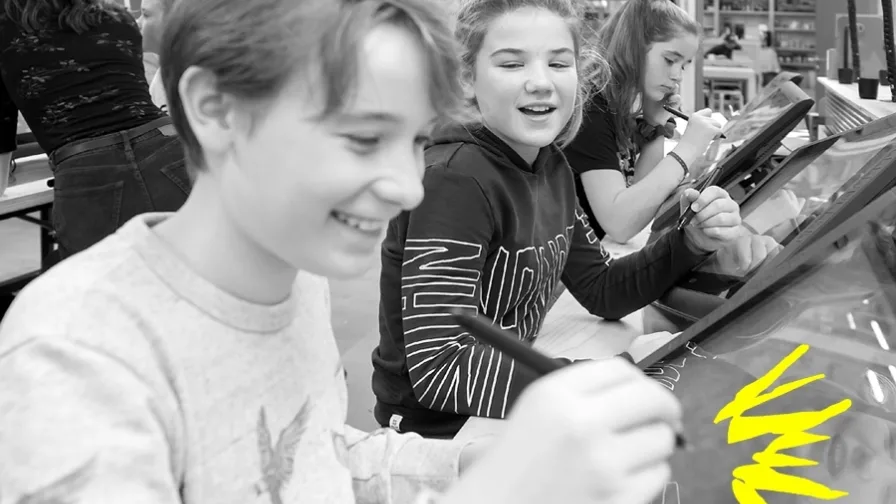 Foto Jongen Meisje Tablet Fotografie Maria Van Der Heyden